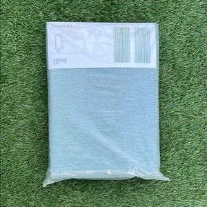 VILBORG Turquoise 1 Pair Curtain Set